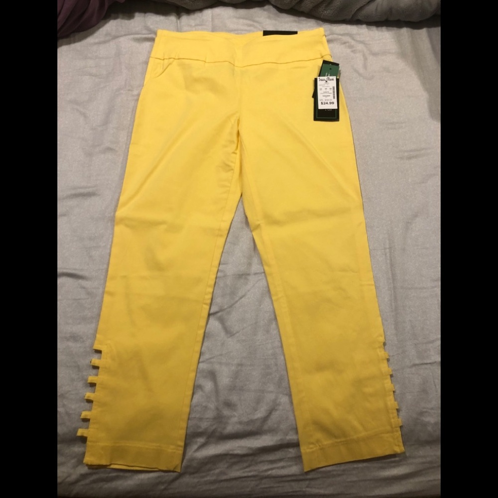 Yellow capris